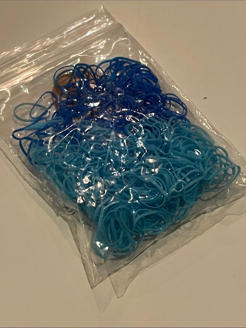 Blue Hair Elastics 300 Pieces Total NIP